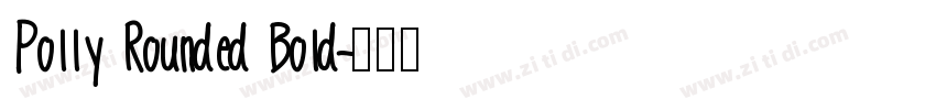Polly Rounded Bold字体转换